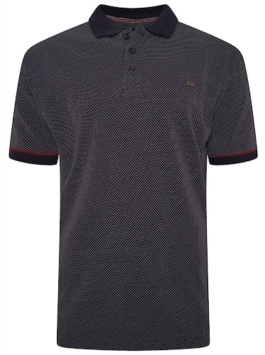 KAM Premium Birdseye Jersey Polo Shirt Navy